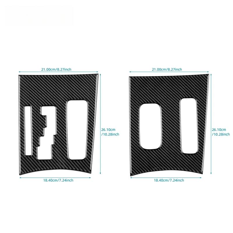 Real Soft Carbon Fiber Sticker For Chrysler 300 300C 2011 2012 2013 2014 LHD RHD Car Central Control Gear Panel Accessories.