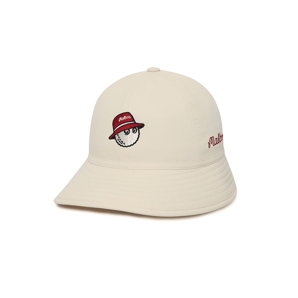 MALBON GOLF Bucket Point Explorer Hat Ivory (Woman)