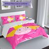 3pcs Ben and Holly's Little Kingdom Duvet Cover Set, Includes 1 Duvet Cover and 2 Pillowcases,Skin-Friendly&Comfortable Fabric,Suitable Bedding Sets
