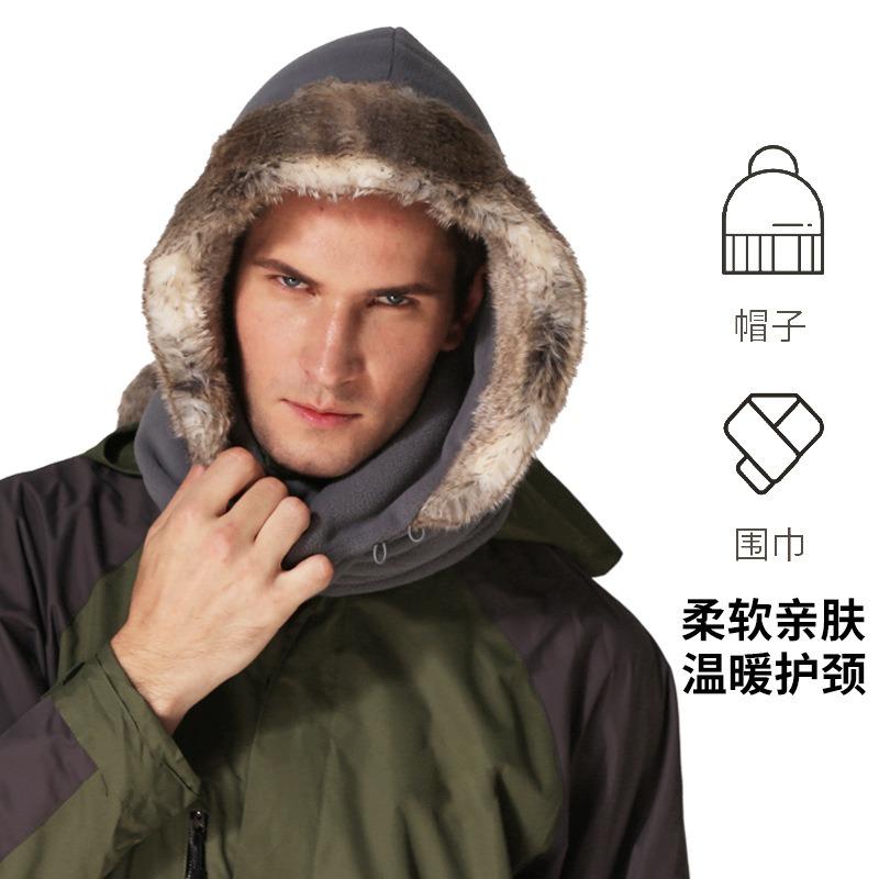 Winter Thickened Three-piece Hat Scarf Gloves Couple Outdoor Travel Set Christmas Gift