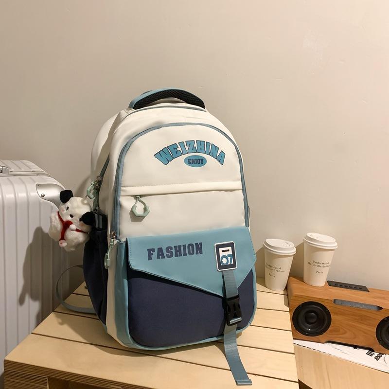 New Schoolbag Retro College Style High School Student Backpack Flow College Student Couple Backpack