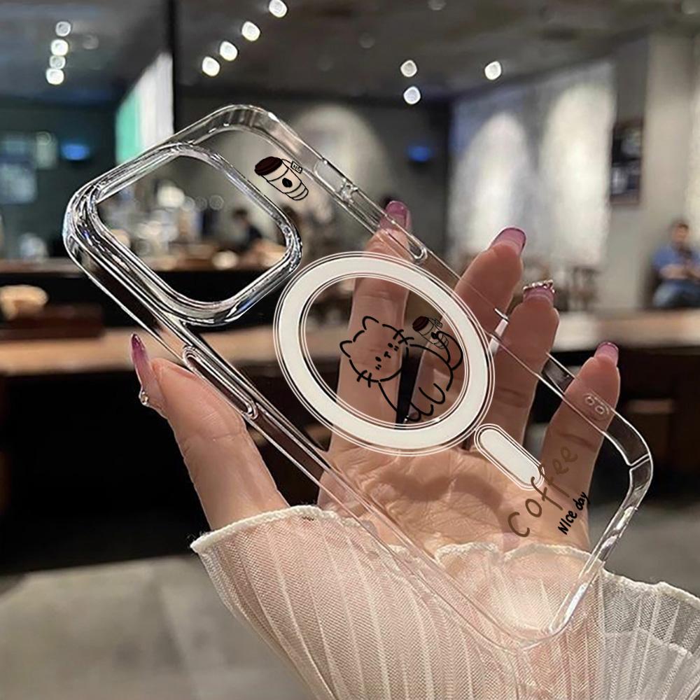 Magnetic Phone Case for iPhone 12 14 16 17 Pro 17 16 15 14 13 12 Pro Max  12 13 14 15  16 High Quality Shockproof Shell Full Protection Cute Style