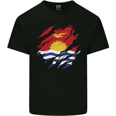 Torn Kiribati Flag Day Football Kids T-Shirt Childrens