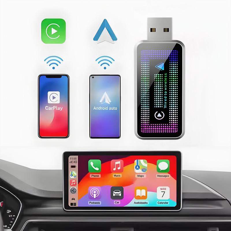 2in1 Wireless CarPlay Android Auto Wireless Smart Dongle Mini Box Plug And Play For BMW X1 X3 X4 X5 X6 car accessory tools