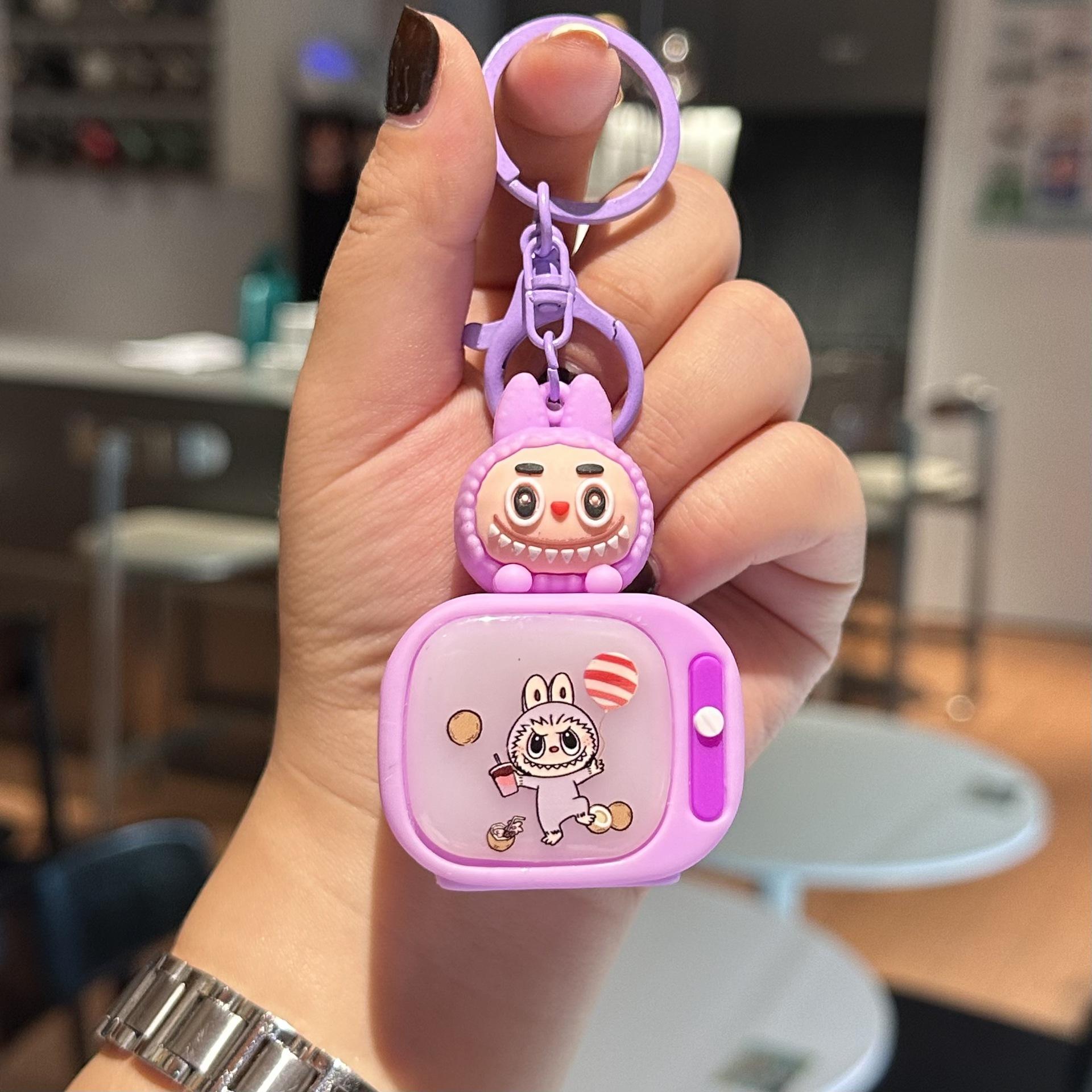 

Kawaii Labubu Ночной светильник Кукла Брелок Студенческий школьный ранец Сумка Украшения Украшения Брелоки