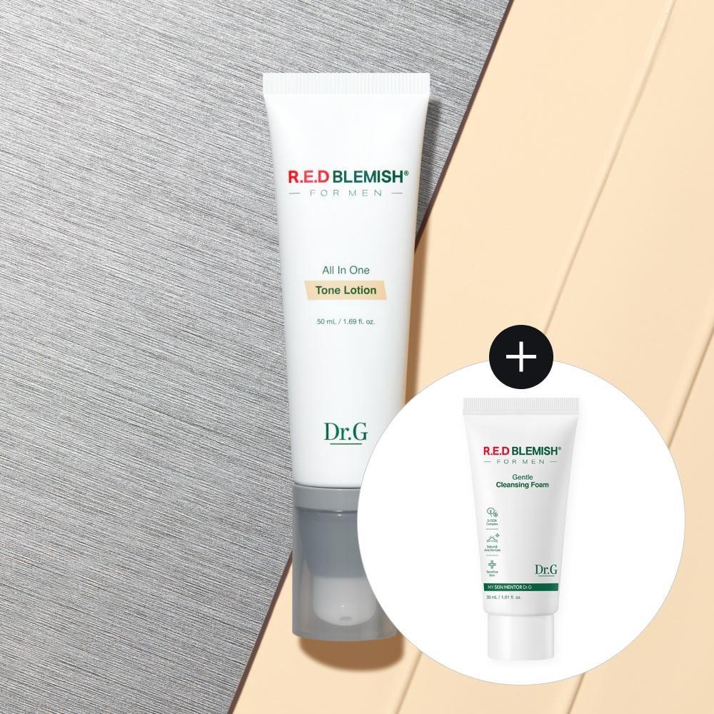 Dr.g [suncare Half TOne Up] Dr.g Red Blemish For Men All In One TOne Lotion 50ml Plan  + Gentle Foam 30ml 