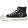 Square Head High-top Canvas Shoes Women's Mango Head Thick-soled Ugly Cute Big Head Shoes 807