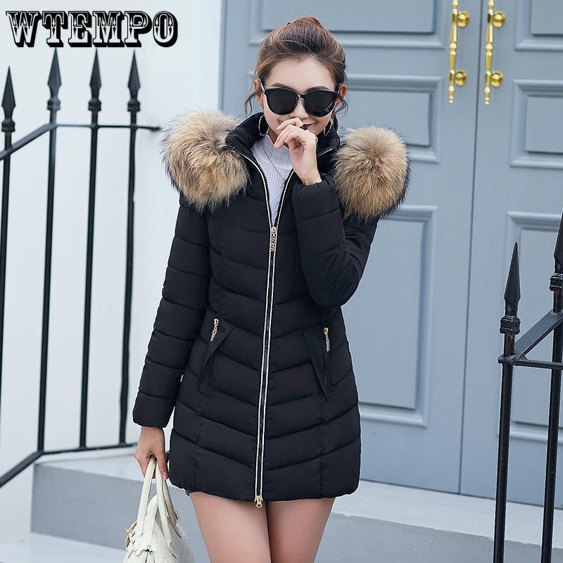 Зимняя корейская версия хлопкового пальто для женщин в длинном сечении — фото 4