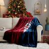 Cagliari Fußball Club Wappen Decken Flanelldecken Plüsch für Sofa Bett Geschenke für Männer Frauen Reise Picknickdecke Weihnachts-Fan-Geschenke