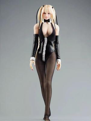 Figure Sexy Beautiful Women Bunny Girl Clothes and Stockings Set and Head Not [TOYBARJAPAN] 1/6 Accessories/ JO21X-47 (Body Included) (A Black)