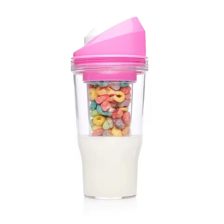 Crunch Cup On-the-Go Portable Milk Cereal Tumbler