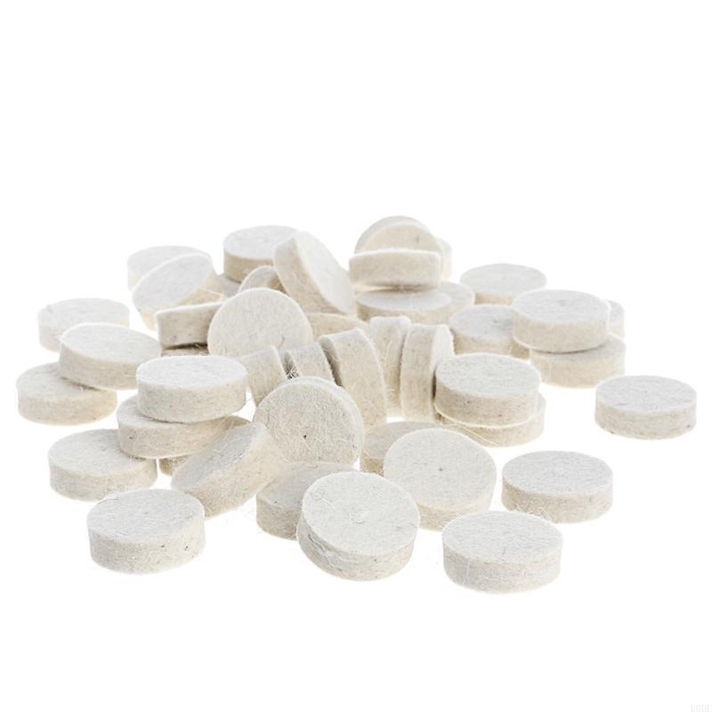 50 Pcs 13mm Wool Felt Polishing Buffing Wheel Grinding Pad + 4Pcs 3.15 mm Shank