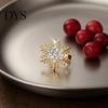 Thanksgiving Napkin Decorations Rhinestone Snowflake Ring, Metal Holder, Winter Rings for Table Holiday Ring Christmas Dinner Decor