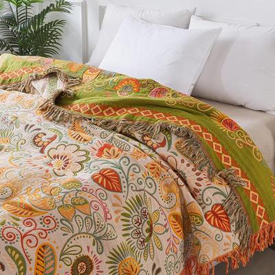 Couverture Plaid en Mousseline de Coton d'Été Housse de Couette Serviette Couverture de Lit Simple Double Couverture pour Sieste au Bureau Couverture pour Climatisation à la Maison
