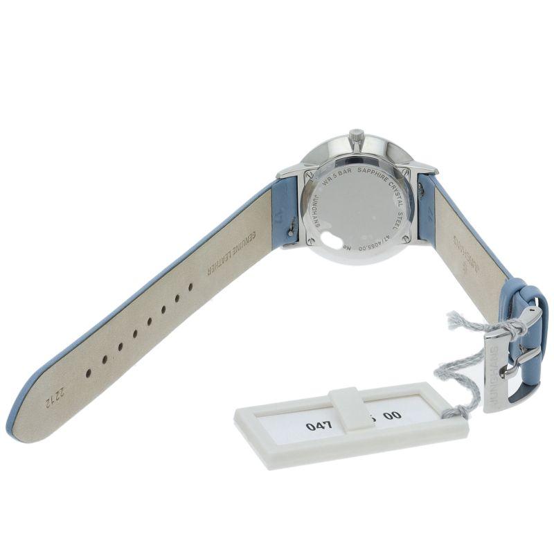 Used Junghans Form Ladies Watch 047/4055.00 Box SS/Leather Ladies Watch White Good Condition [Unused]