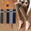 Warm Stripe Leg Socks Thicken Stockings Women Simple Foot Cover  Girl