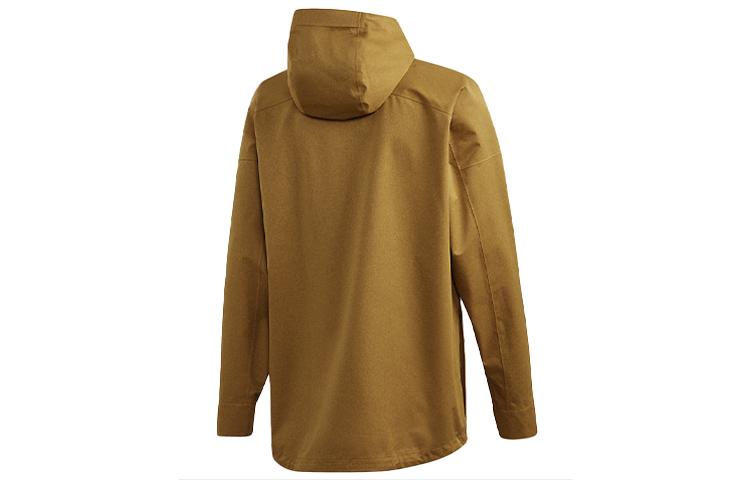 Adidas Outdoor Hiking Waterproof And Windproof Windbreaker Jacket Men's Earth Yellow GL7400