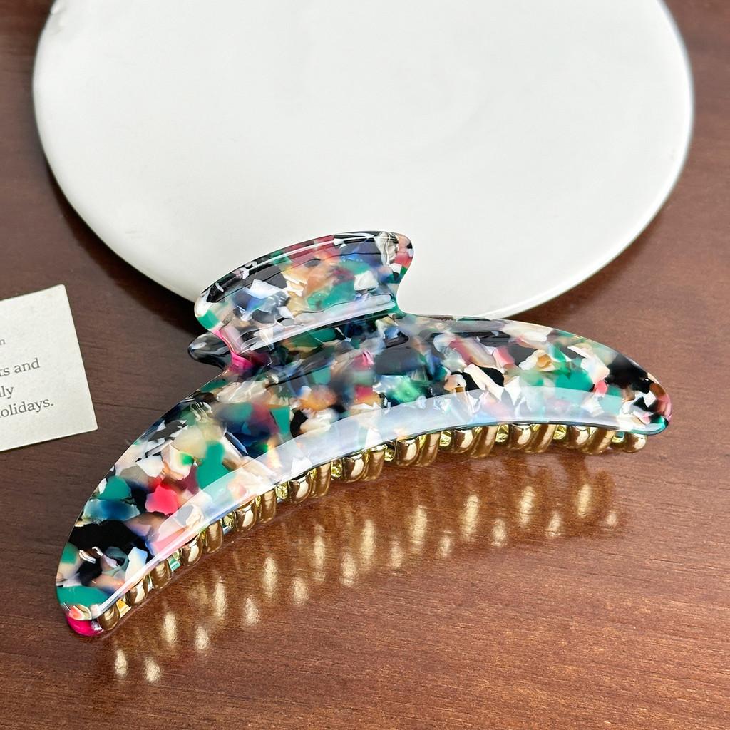 Large Unique Moon Hair Claw Clips With Highend Acetate Material For Women