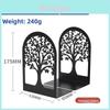 Metal Hollow Tree Bookend Lshaped Iron Desk Organizer For Kids And Students