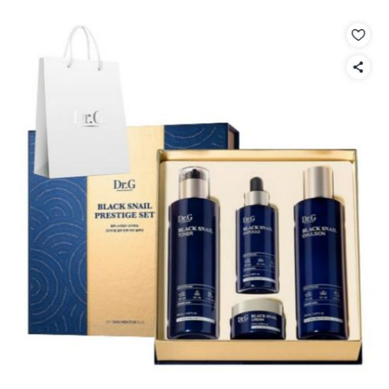 Dr. G Black Snail Prestige Skincare Set Anti-Aging & Repair Care 4pcs Set