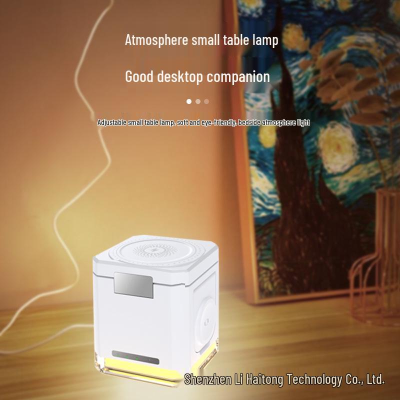 Multifunctional 3-in-1 Wireless Charging Magnetic Phone Stand with Touch Night Light