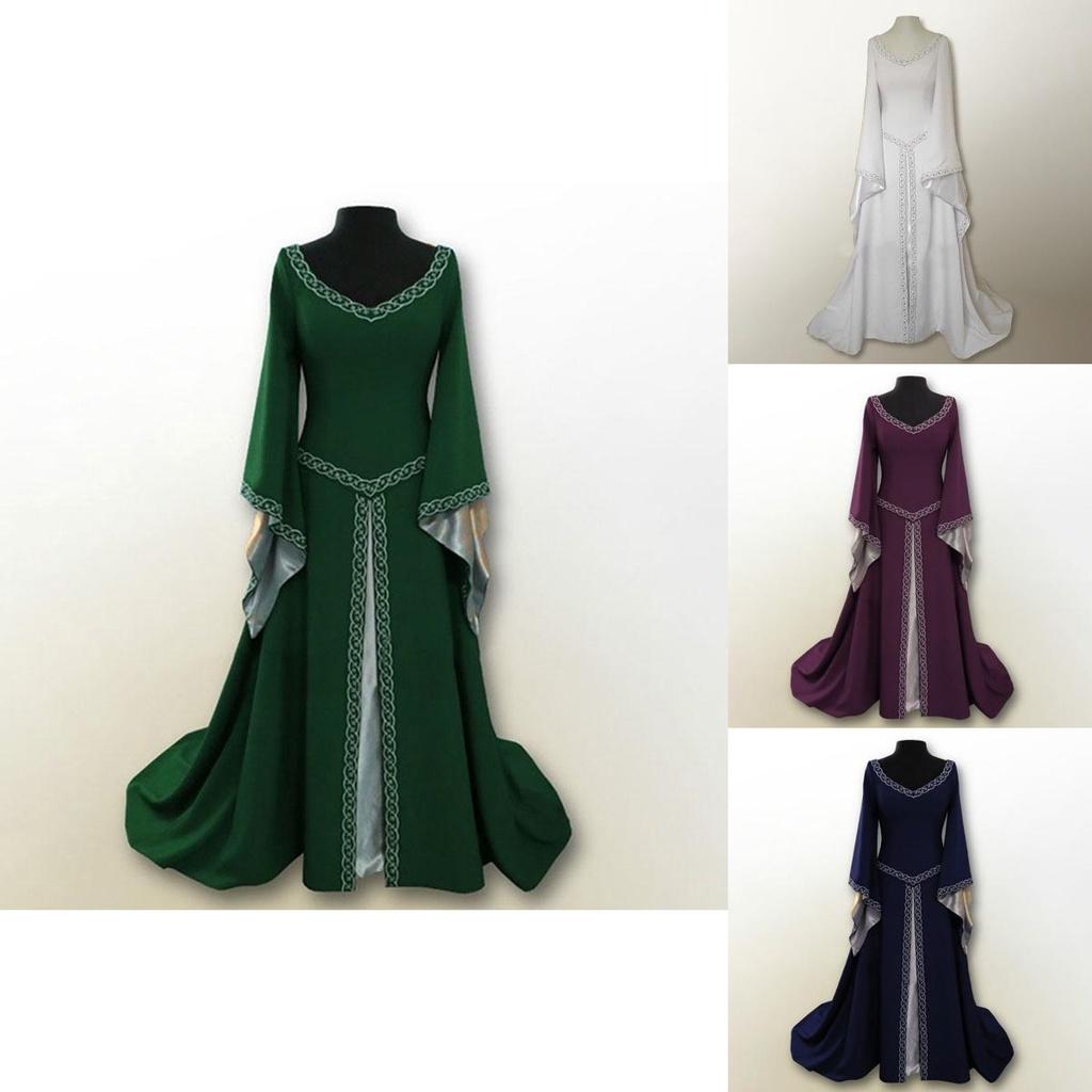 Bezauberndes Mittelalterliche Renaissance Damen Vintage Gewand Kleid Für Fantasy-Veranstaltungen Und Partys
