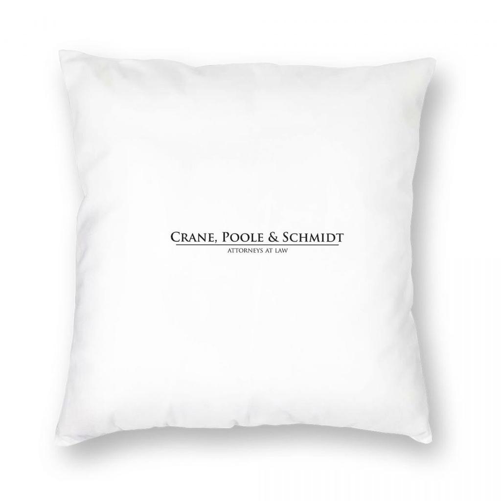 Crane Poole Schmidt Boston Legal Square Pillowcase Polyester Linen Velvet Creative Zip Decor Sofa Cushion Cover