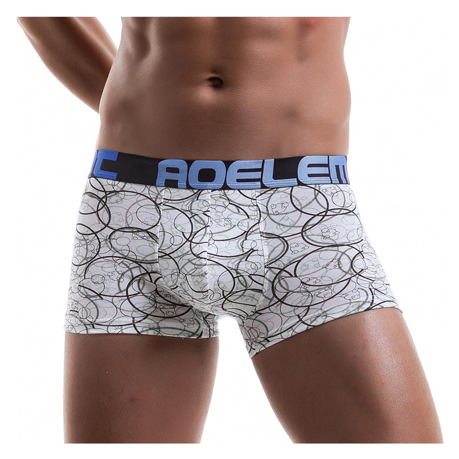 Мужские модные плоские брюки с принтом из ткани — фото 3