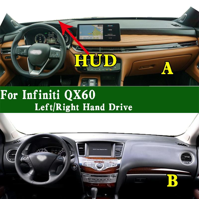 For Infiniti QX60 L50 JX35 Car-Styling Dashmat Dashboard Cover trument Panel Protective Pad Dash Mat Proof Sun Shade Ornament