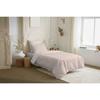 Complete Reversible Duvet Cover Set "Vanessa" 4 Pieces for Bed 90 X 190 Palermo Blush