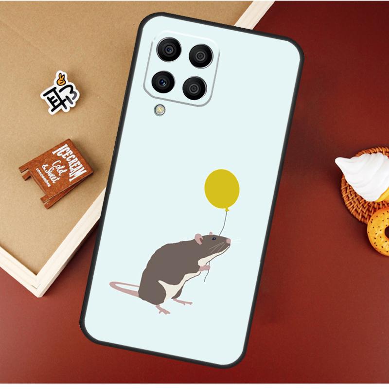 Cute Cartoon Animal Rat Case For Samsung Galaxy M55 M35 M15 M56 M36 M16 M06 M31 M13 M33 M53 M12 M32 M52 M14 M34 M54