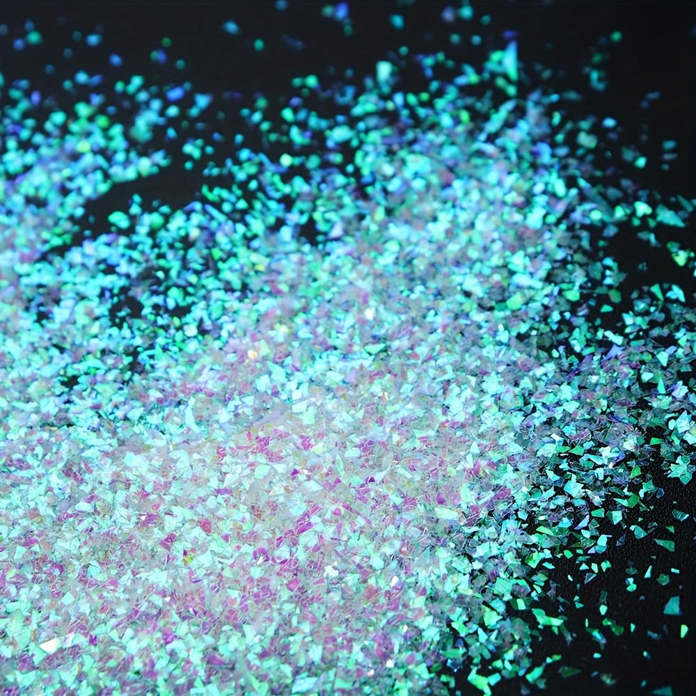 1 Bottle Irregular Fragment Glitter Aurora Epoxy Resin Filling AB Mermaid Powder Sequins DIY Resin Shaker Mold Crafts Fillers