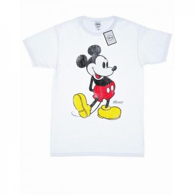 Womens/Ladies Mickey Mouse Classic Kick Cotton Boyfriend T-Shirt