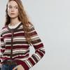 Chuyu Women's Striped Knit Cardigan