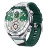 Spring Ear Style Microfiber Leather Skin Silicone Watch Band