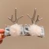 Merry Christmas Decor Christmas Elk Hairpin Sequin Bowknot Children Deer Antler Hair Clip Korean Hair Accessories Star