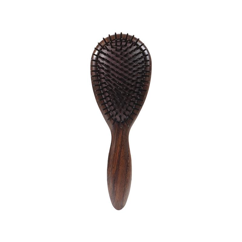 Ebony Wood Air Cushion Comb - Scalp Massager for Long Hair, Suitable for Men and Women