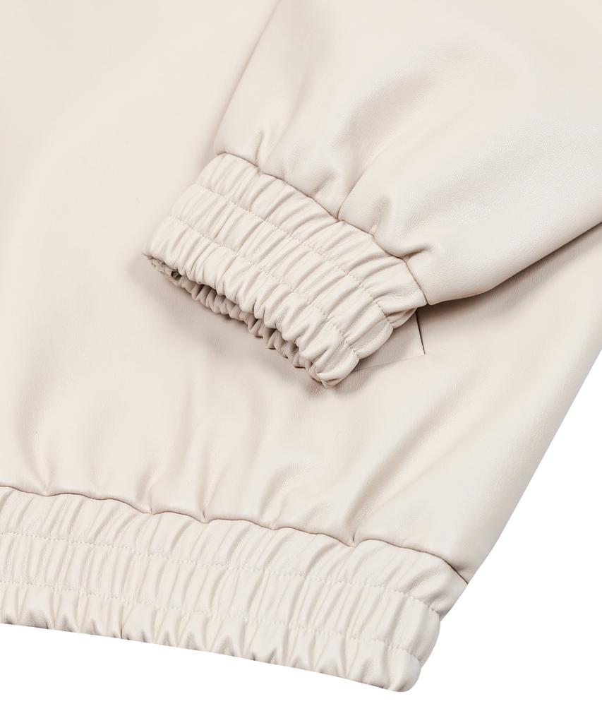 Standarderror 87-Stan009 [Renewal] Standard Blouson Leather Jacket Ivory (B Type)