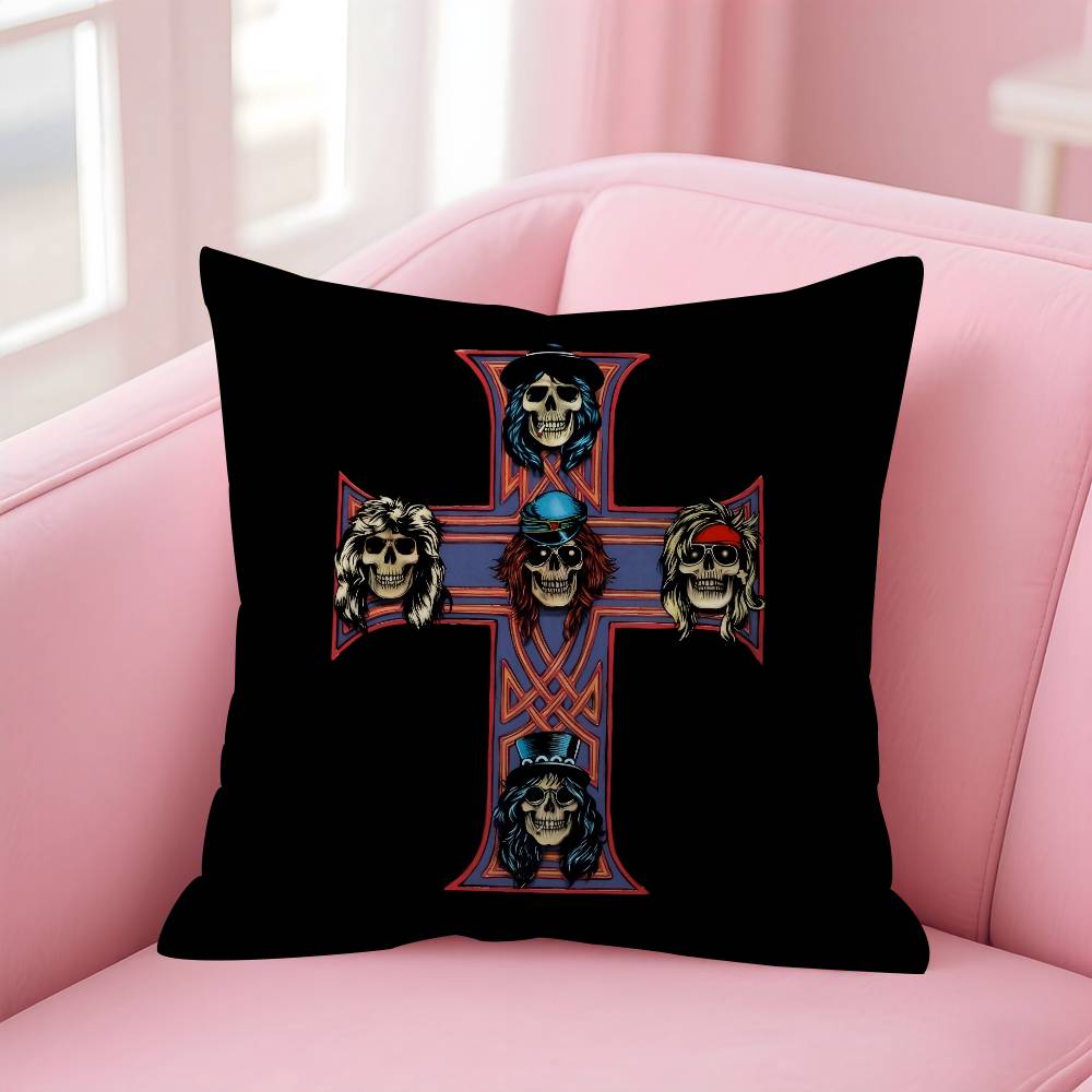 Rock Music Band GGuns N Roses  Personalized Pillow Dust Cover Bedroom Kids Party Decoration Pillowcase Birthday Children Gift