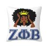 Zeta Phi Beta Sorority Pillow Cover Home Decorative Greek Letter 1920 Cushion Cover Throw Pillow for Car Double-sided Printing