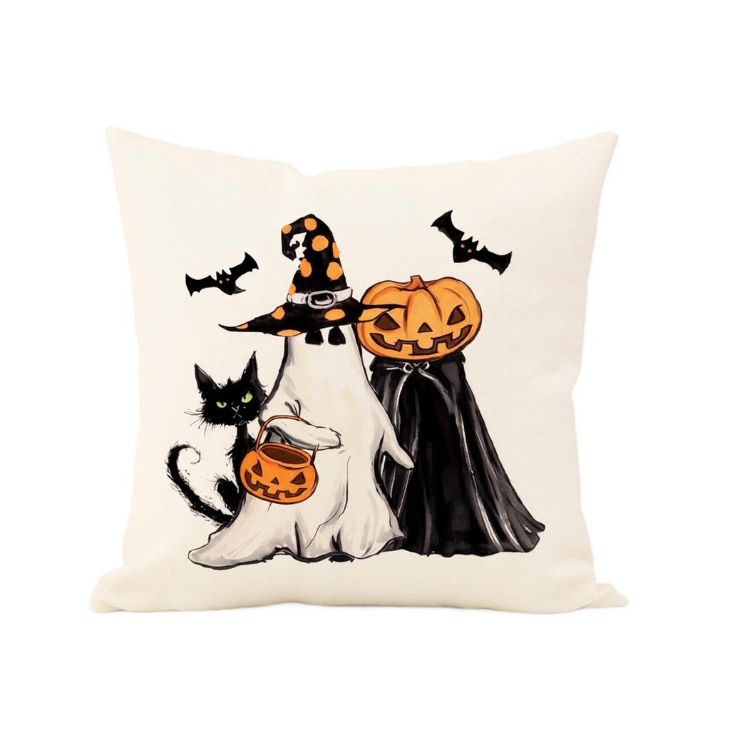 Halloween Funny Cover 4545 Cm Decorative Throw Case for Couch Sofa