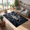 Juventus FC bedruckter Flanell-Teppich rutschfest weicher Polyester-Bodenbelag Indoor-Dekormatte für Schlafzimmer Wohnzimmer Sofa