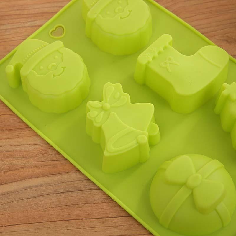 Silicone Chocolate Cake Baking Mold Santa Claus Christmas Decorating
