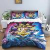 This three-piece cartoon-print (Yu-Gi-Oh!) bedding set—including one duvet cover and two pillowcases—makes for the perfect holid