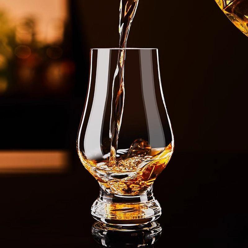 Kristallbecher, Aromatherapiebecher, Whiskey, Bauchiger Weinglas, Tulpenförmiges Cognacglas, für den persönlichen Gebrauch oder als Geschenk Glasbecher