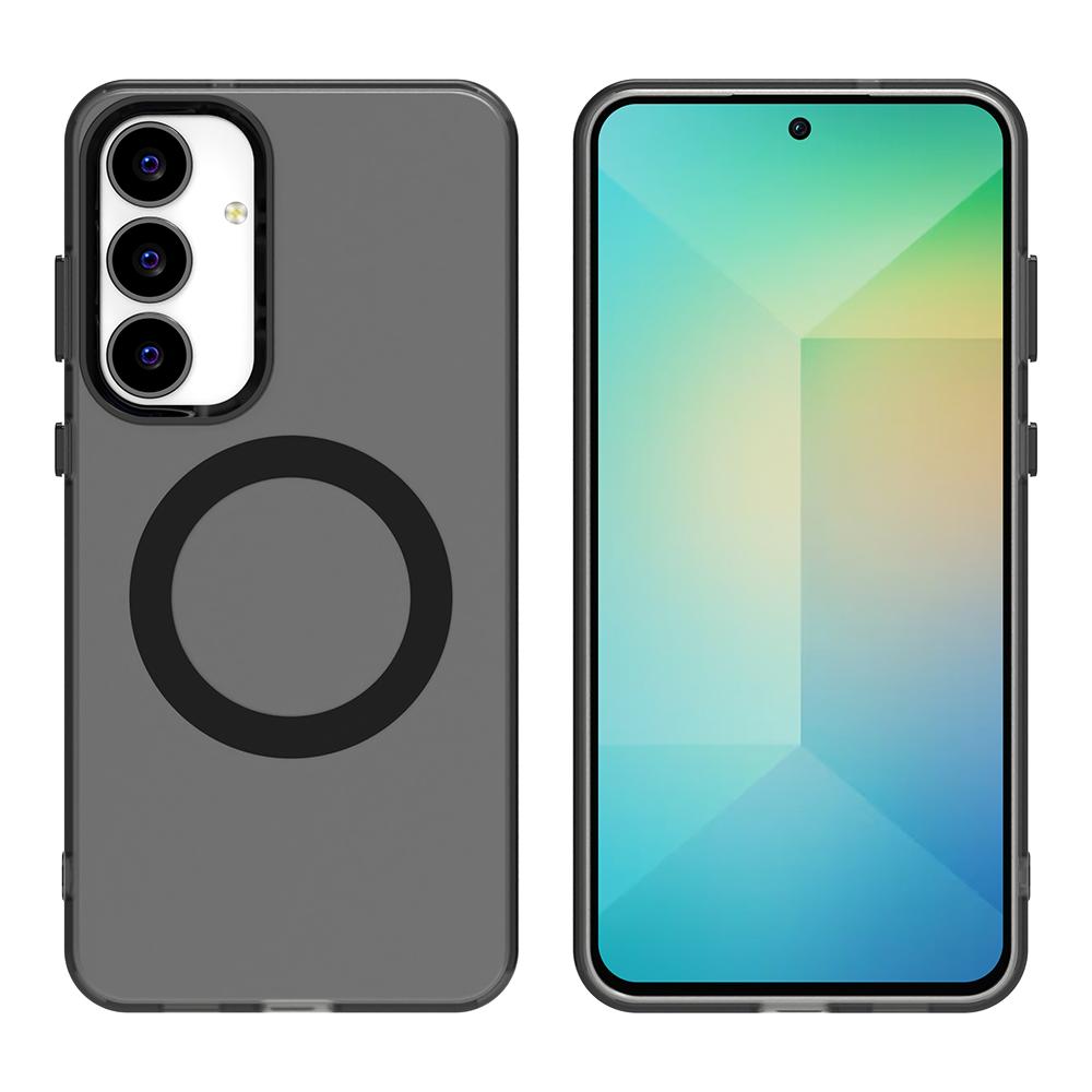 For Samsung Galaxy S25 FE 5G Case Magsafe Translucent Matte Magnetic Case For Galaxy S25FE Wireless Charging Candy Color Cover