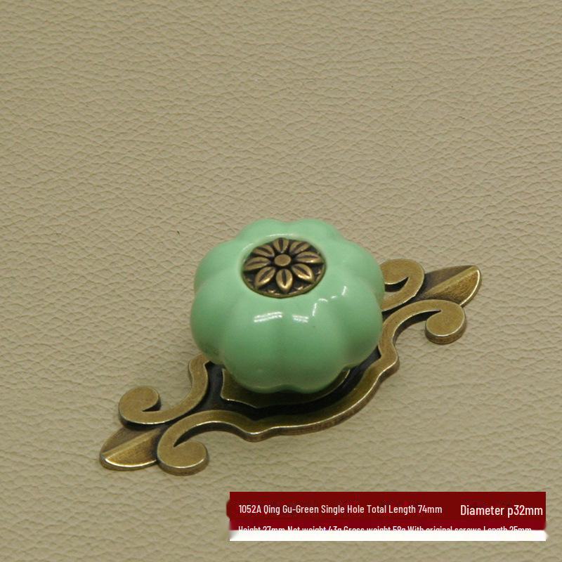 Χρωματιστές Κεραμικές Λαβές Κολοκύθας για Μοντέρνα Κινέζικα Ντουλάπια και Συρτάρια