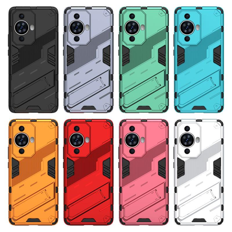 Suitable for Huawei Mate70 Pro invisible bracket mobile phone case Honor 100 punk armor anti-drop protective case