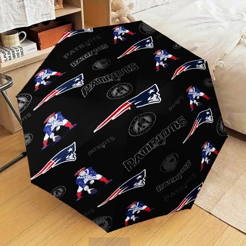 Patriots Team Spirit Umbrella Folding umbrella, automatic umbrella 8-Frame for Travel, camping Use Gift for Halloween Christmas