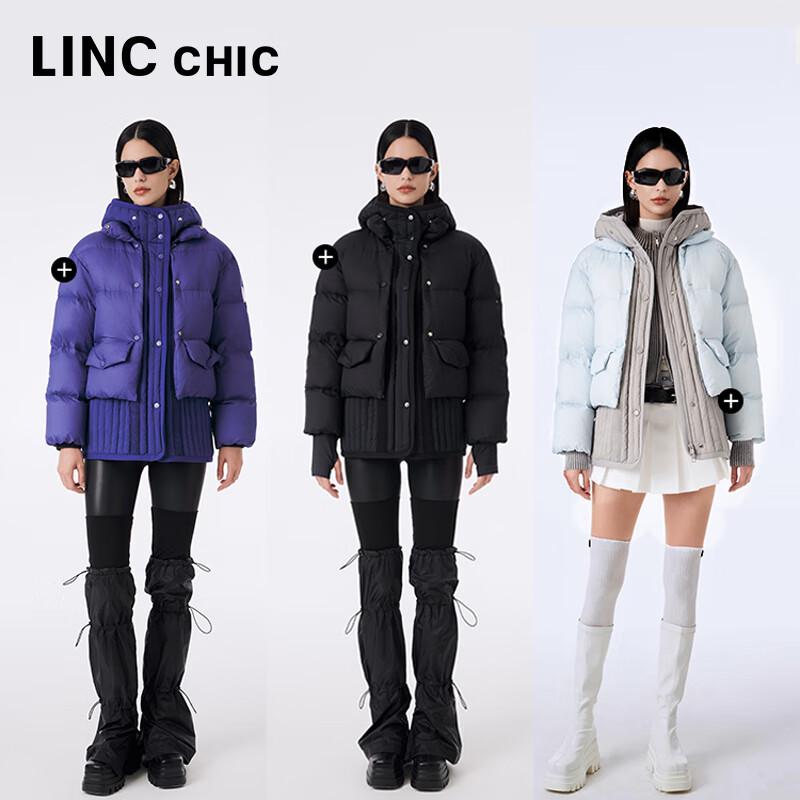 Jinyujie Women's 90% Goose Down Short Puffer Jacket